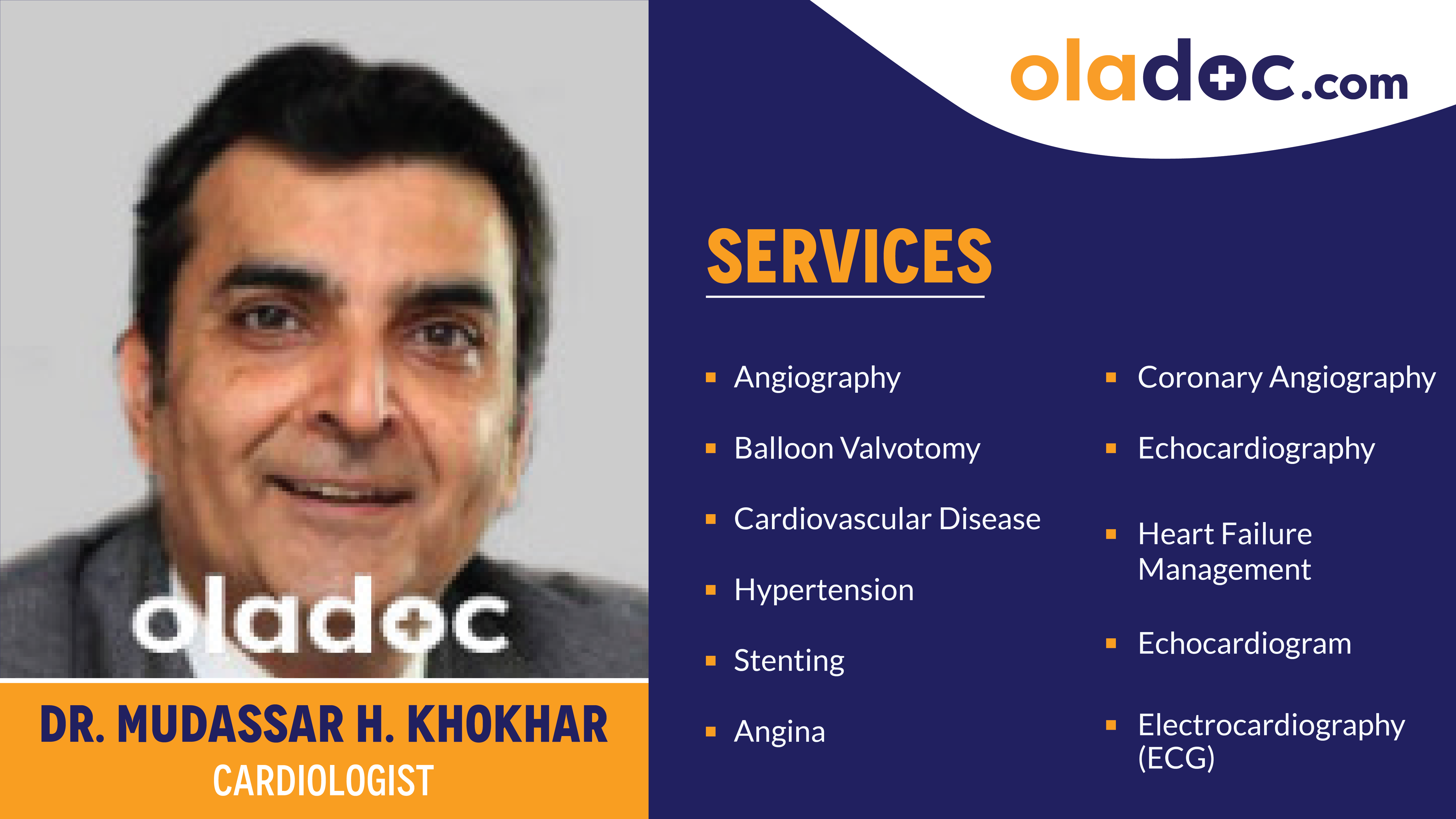 Services provided by Dr.Mudassar H. Khokhar